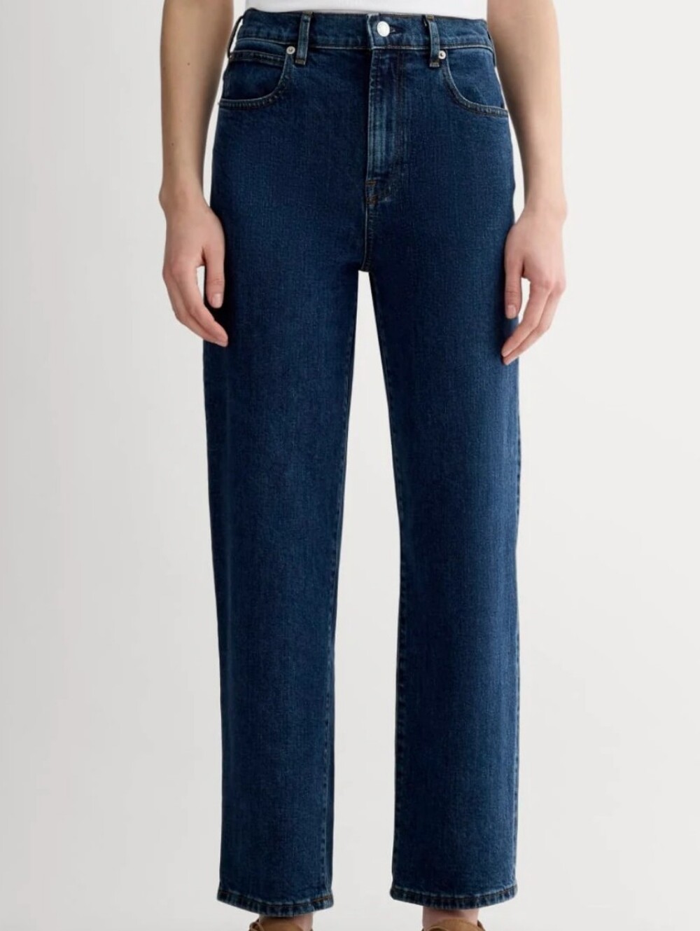 NWOT Everlane The Way High Straight Leg Jeans in Indigo